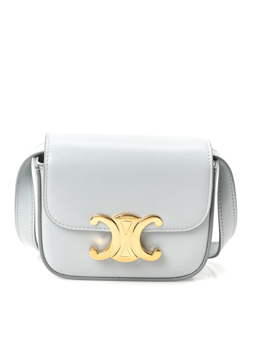Celine Shiny Calfskin Mini Triomphe Ice #365968C95B
